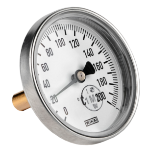 Термометр биметаллический осевой Дк80 L=40мм G1/2" 200C А5001 Wika 3905055 (36523027)