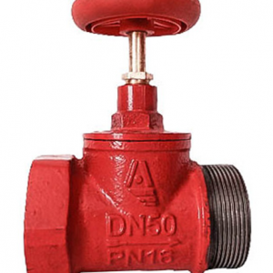 Клапан пожарный чугун прямой КПЧП 50-1 Ду 50 1,6 МПа муфта-цапка Апогей