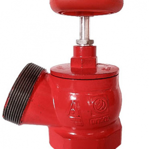 Клапан пожарный чугун угловой 125гр КПК 50-1 Ду 50 1,6 МПа муфта-цапка Апогей